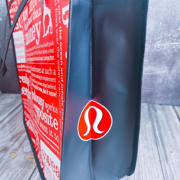(3) Lululemon Large Manifesto Reusable Tote - Shopper/Gym/Yoga/Beach/Swim Bag - Picture 5 of 10